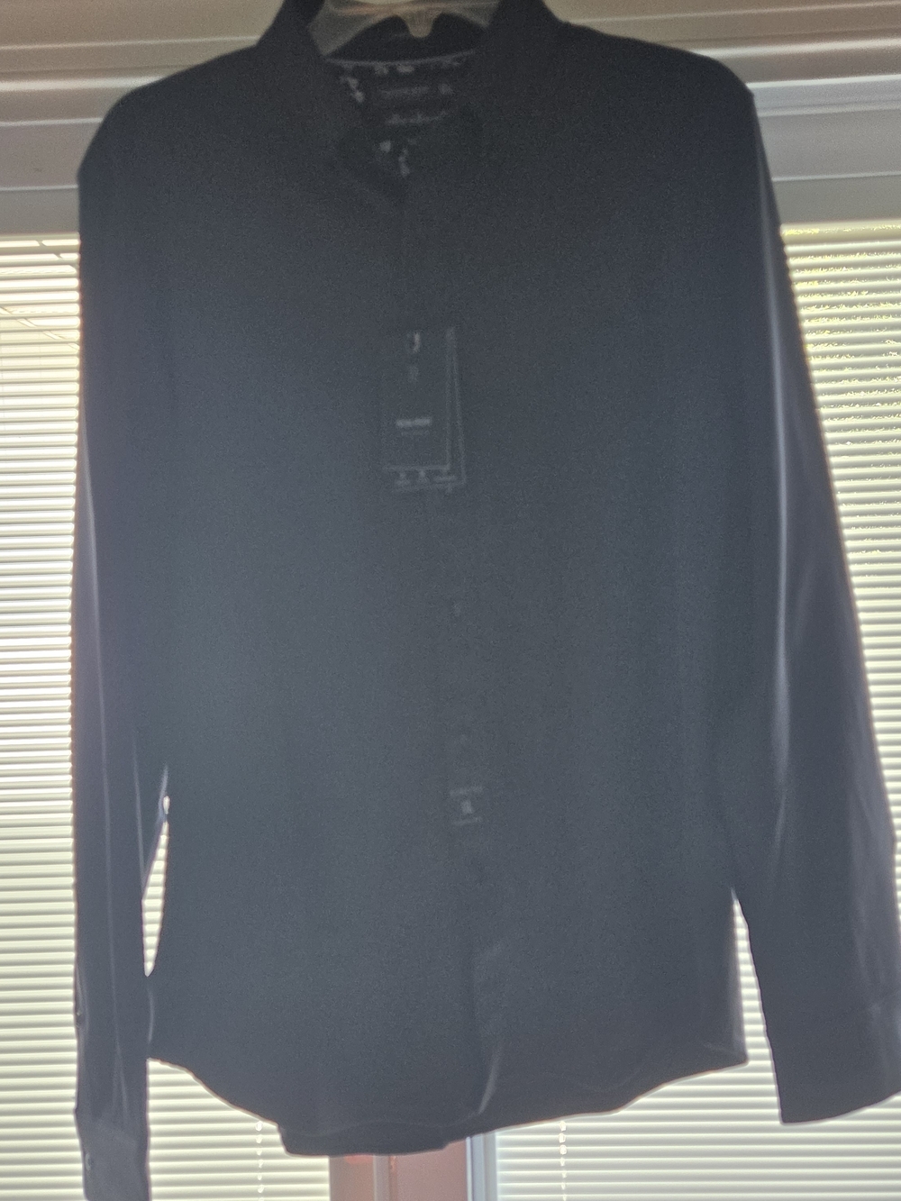 Cactus Man black long-sleeve button-down shirt NWT